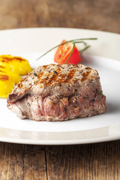 Saftiges Steak Vom Grill — Stock Photo, Image