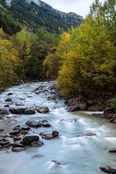 Wild Adige Laas South Tyrol Stock Picture