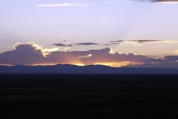 Pôr Sol Nas Montanhas Sangre Cristo — Fotografia de Stock