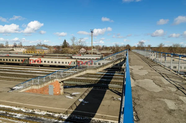 Yolcu Vagonlu Hızlı Tren — Stok fotoğraf