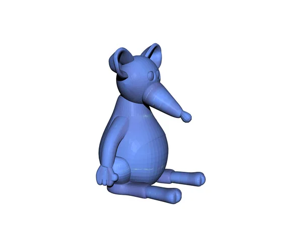 Renderização Gato Azul — Fotografia de Stock