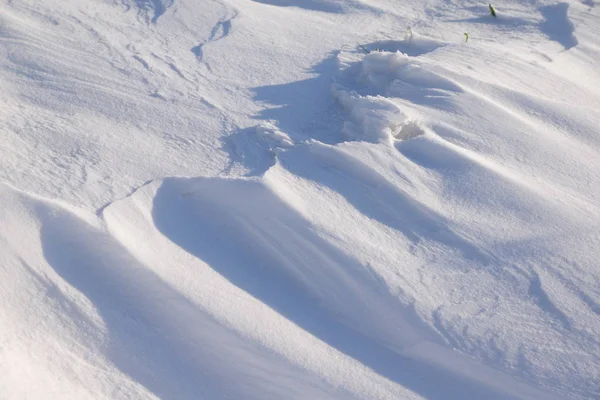 Sneeuw Drijven Sneeuw Sneeuw Riffelung Winter Koud Vorst Koud Wit — Stockfoto