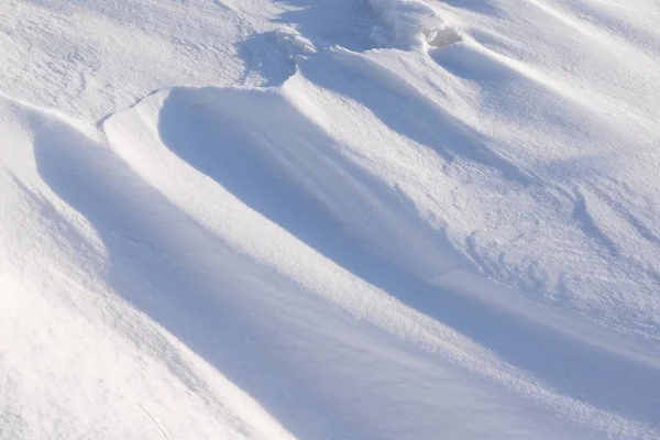 Neve Neve Neve Scanalato Inverno Freddo Gelo Freddo Bianco Naturale — Foto Stock