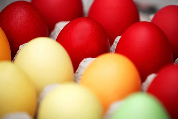 Kleurrijke Eieren Voor Pasen — Stockfoto