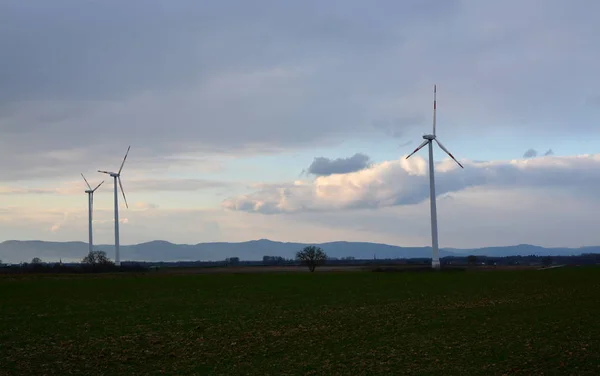 Erneuerbare Windenergie Windkraft — Stockfoto