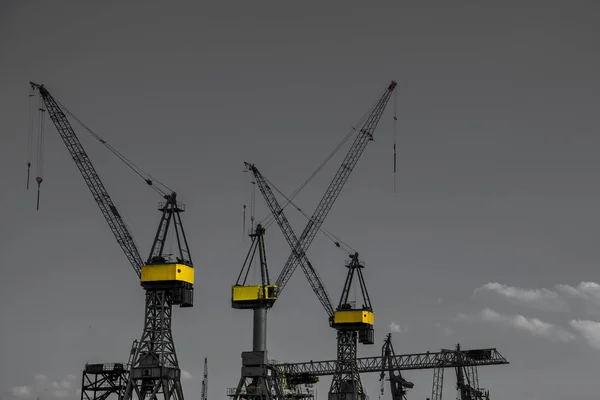 Havneby Hamburg Tyskland – stockfoto