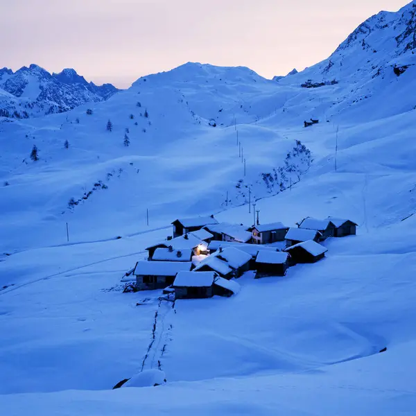 Uitzicht Alpen Hoogste Meest Uitgestrekte Bergen — Stockfoto