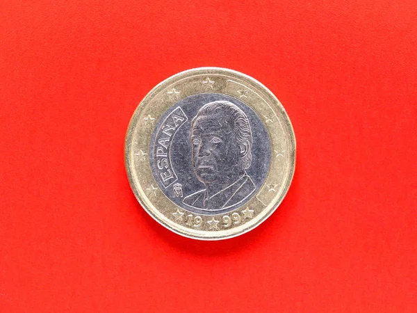 Ein Euro Münze Der Europäischen Union — Stockfoto