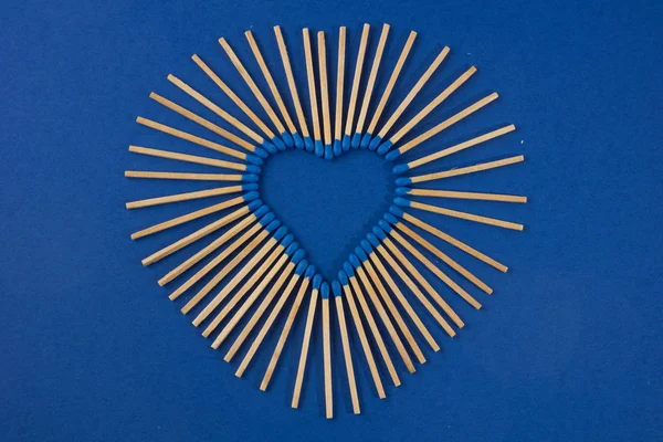 Matches Heart Shape — Stockfoto