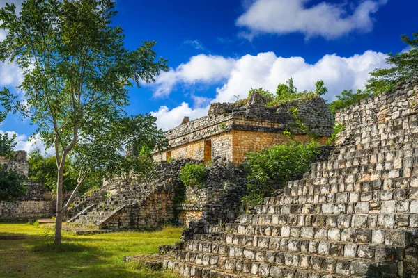 Balam Mayan Archeological Site Стародавні Піраміди Руїни Майя Півострова Юкатан — стокове фото