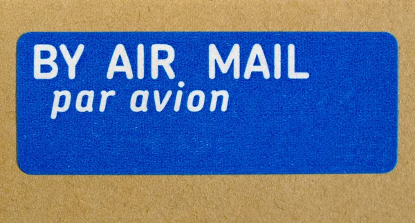 Postage Letter Envelope Air Mail Shipping — Stock Photo, Image