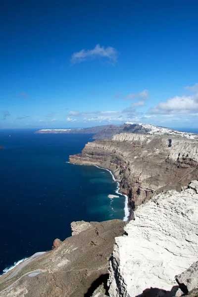 Thera 풍경은 라데스 제도의 산토리니 Giechischen Santorini 마을이다 — 스톡 사진