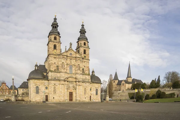 Malebný Pohled Majestátní Katedrálu Architektury — Stock fotografie