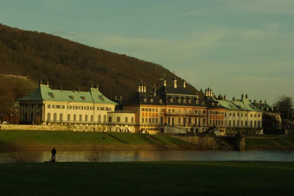 Pillnitz Abendlicht Dresden Sachsen Deutschland — Stockfoto