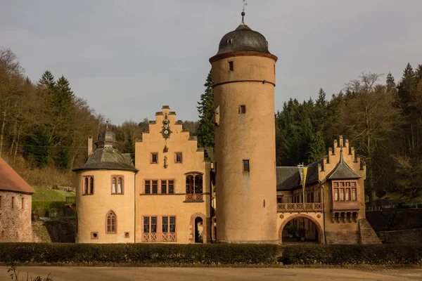 Замок Меспельбрунн Вечірньому Сонці — стокове фото