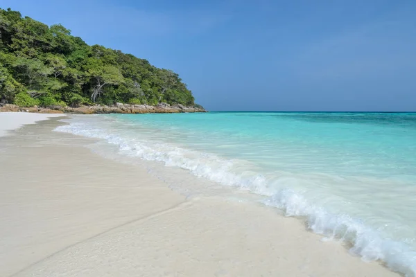 Krásný Bílý Písek Pláže Koh Tachai Similan Národní Park Thajsko — Stock fotografie