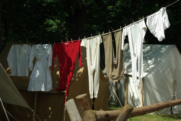 Western Flair Historic Laundry Camping — Stock Photo, Image