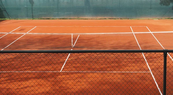 Pista Tenis Donde Practica Deporte Del Tenis — Foto de Stock
