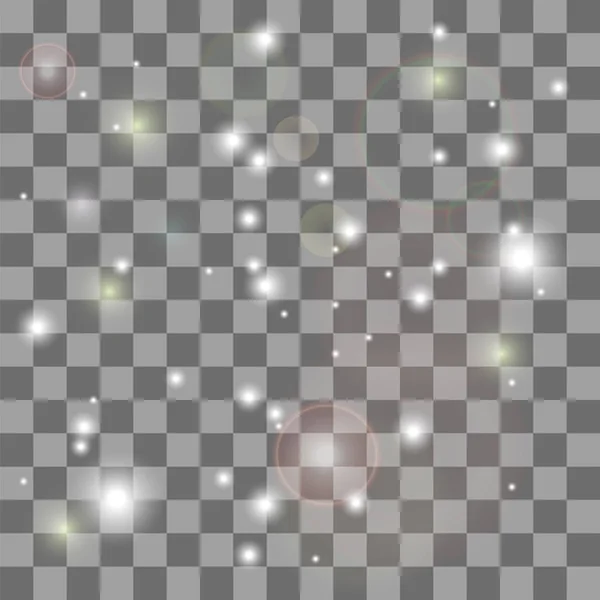 スパークとの爆発 グロースターバースト光効果 スパークルライト透明チェックされた背景 — ストック写真