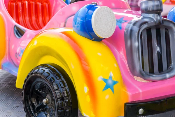 Close Car Little Children Carousel — Stock Photo, Image