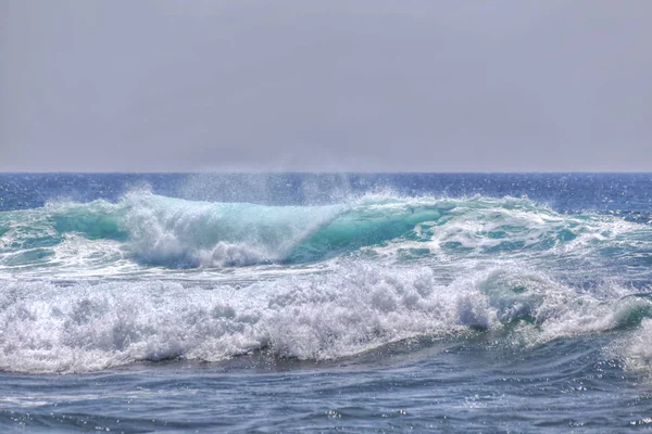 Дикі Хвилі Індійському Океані Свідчать Про Силу Силу Цього Океану — стокове фото