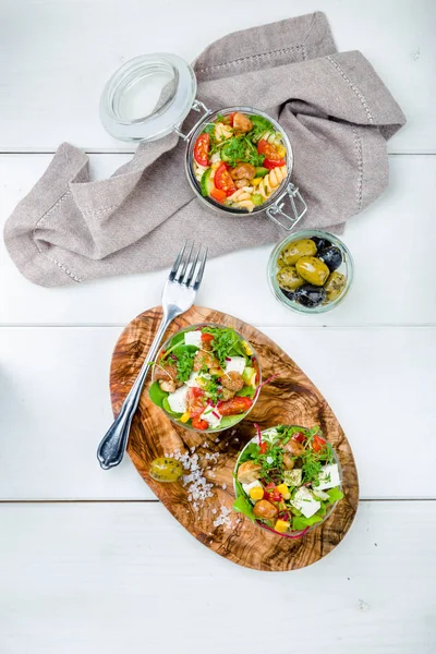 Kavanozda Salata Mantar Turşusu Tere — Stok fotoğraf