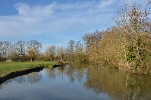 Vista Suffolk Stour Flatford — Foto de Stock