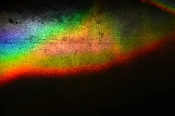 Zonlicht Gebroken Regenboogkleuren Een Vel — Stockfoto