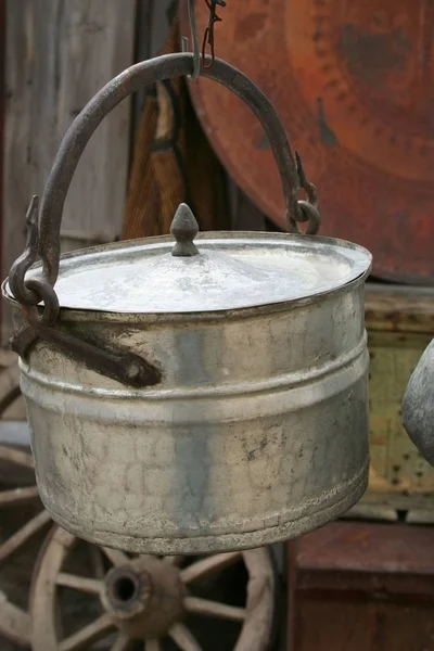 Antique Pot Hanging Display Souvenir Shop — Stock Photo, Image