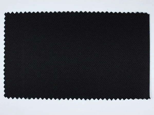 Black Fabric Sample Swatch Zigzag Border — Stock Photo, Image