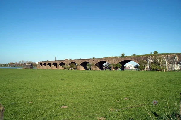 Viejo Puente Ferroviario Wesel — Foto de Stock