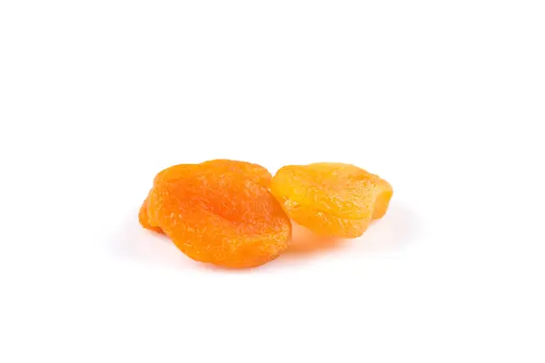 Dried Apricots White Background Light Shadow — Stock Photo, Image