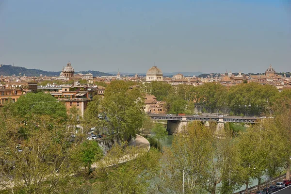 Панорамный Вид Рима Вниз — стоковое фото