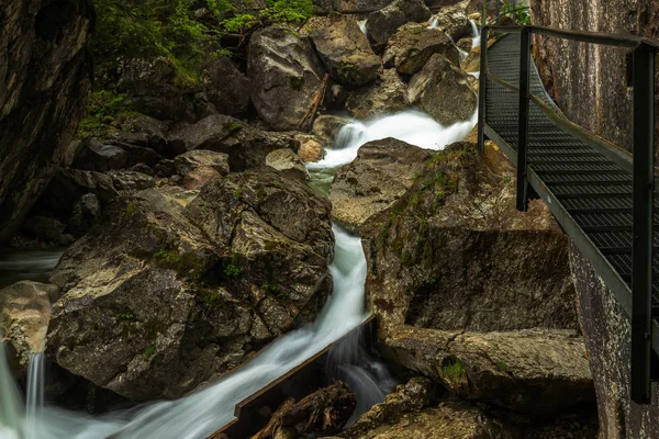 Fluxo Água Natureza Cachoeira — Fotografia de Stock