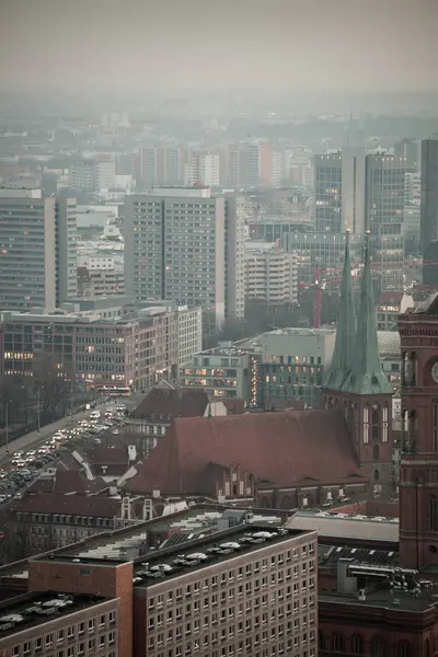 Look Berlin Elevated Pov Vintage Look — Stock Photo, Image