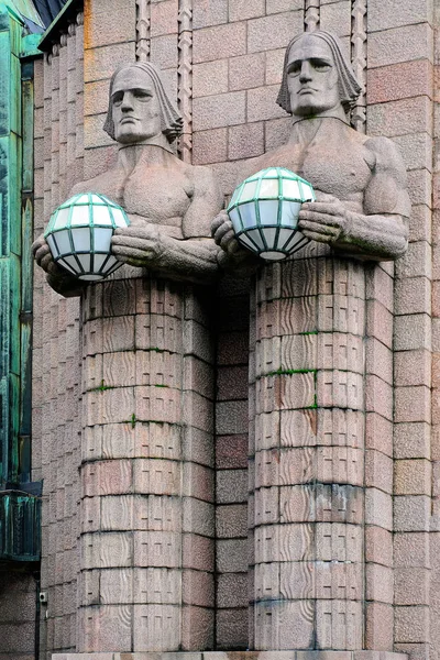 Železniční Stanice Helsinkách Finsko — Stock fotografie