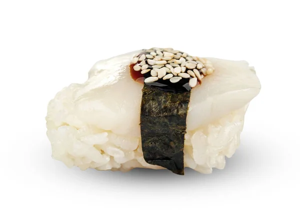 Nigiri Sushi Geïsoleerd Wit — Stockfoto