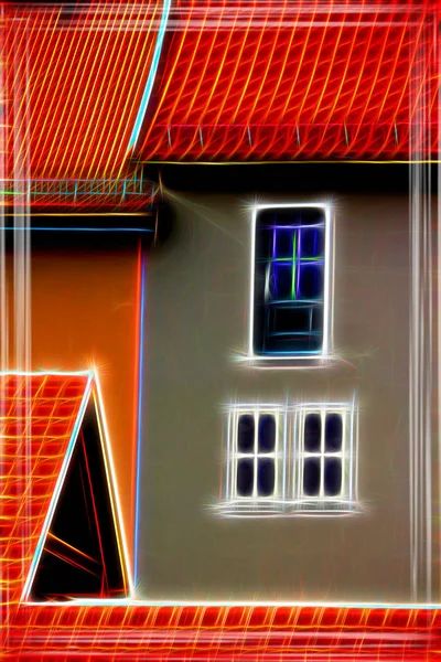 Malerischer Blick Auf Die Stadtfassaden — Stockfoto