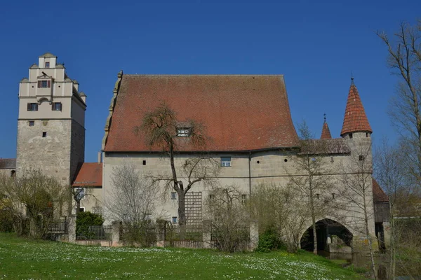 Malebný Pohled Krásnou Středověkou Architekturu — Stock fotografie