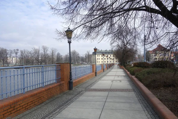 Uferpromenade Der Oder Breslau — Stockfoto