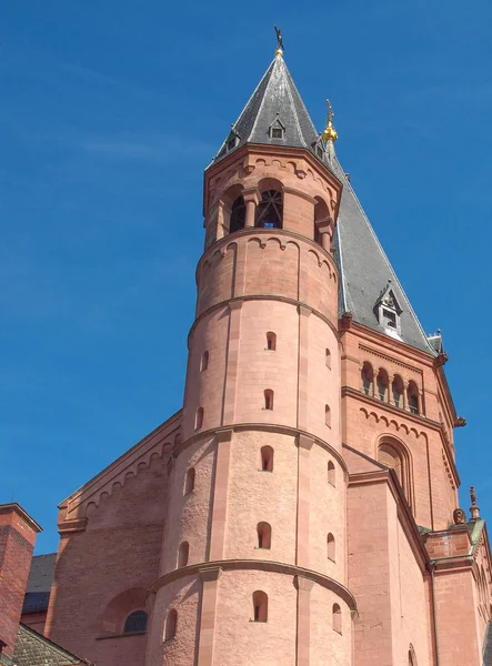 Katedrály Mainzer Dom Mainzu Německu — Stock fotografie