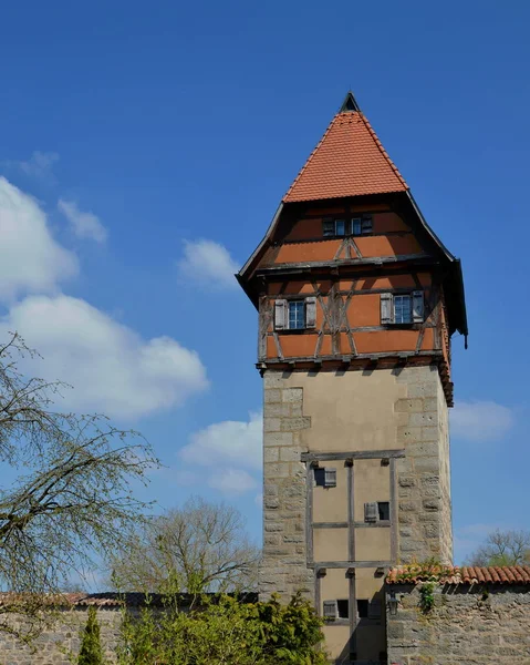 Tårn Ved Bymuren - Stock-foto