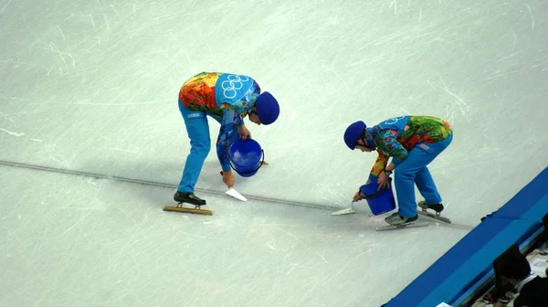 Competiție Patinaj Gheață Jocurile Olimpice Iarnă Soci 2014 — Fotografie, imagine de stoc