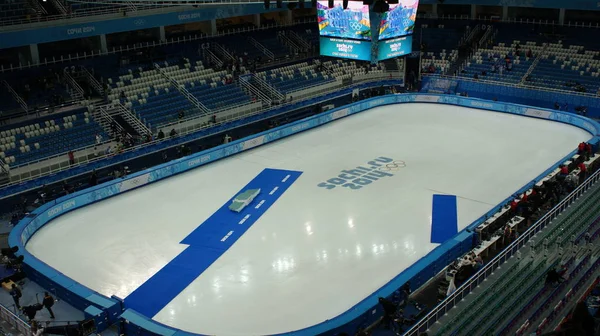 2014 올림픽 아이스 스케이팅 시상식 — 스톡 사진