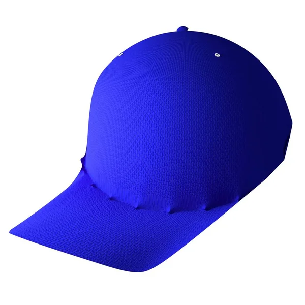 Beyzbol Şapkası Beyaz Üzerine Izole Edilmiş Boyutlu — Stok fotoğraf