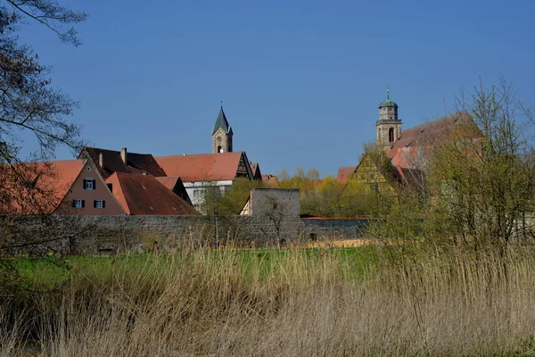 Malebný Pohled Krásnou Středověkou Architekturu — Stock fotografie