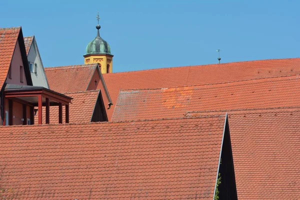 Malebný Pohled Krásnou Středověkou Architekturu — Stock fotografie