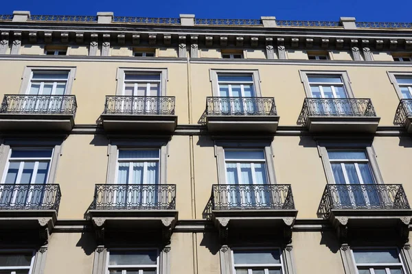 Fachadas Casas Valência Espanha — Fotografia de Stock