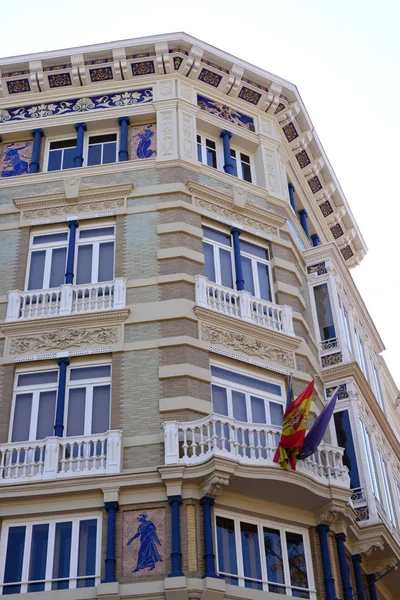 Fachadas Casas Valencia España — Foto de Stock