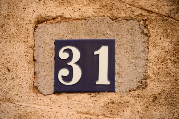 Spanien Valencia Hausnummer — Stockfoto